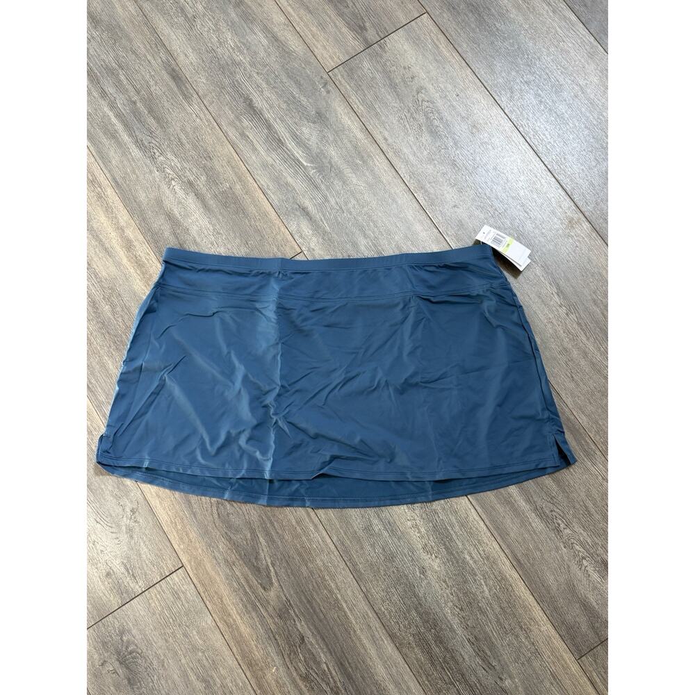 Jantzen Womens Rockin Morroccan Swim Skirt Size 18W Blue Travel Resort New